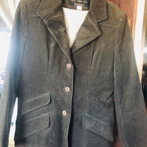 Barbour green corduroy jacket